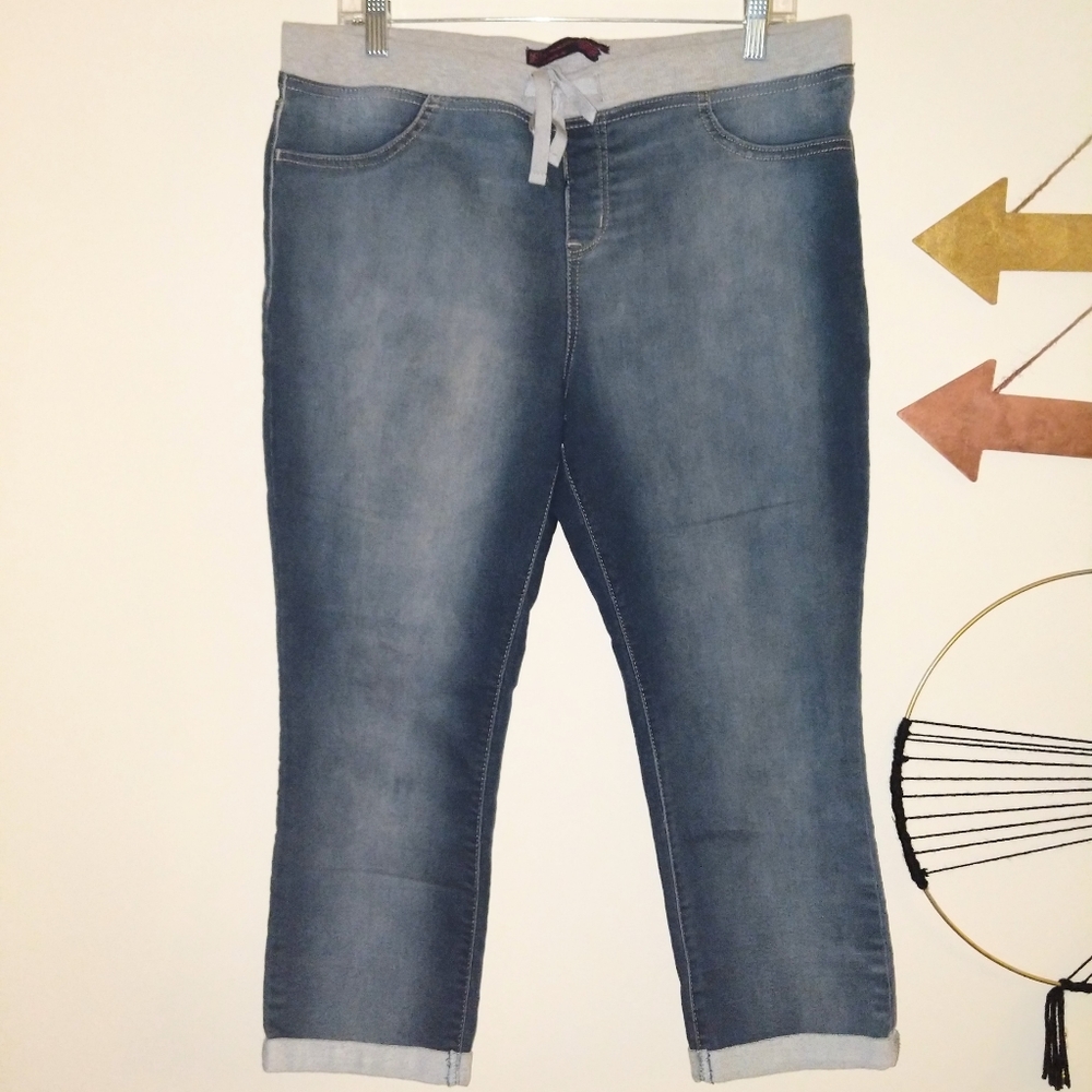 Medium fade crop jeggings - Sz XL